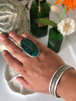 Turquoise sterling silver ring