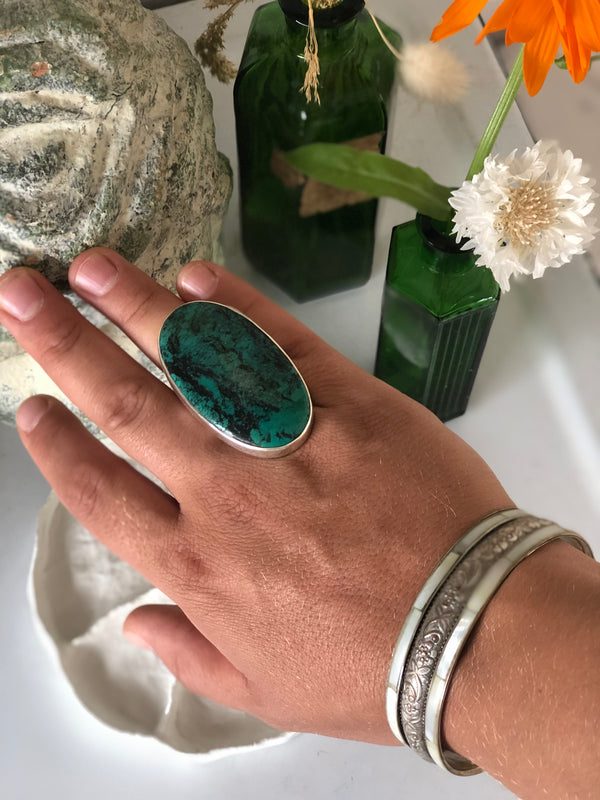 Turquoise sterling silver ring