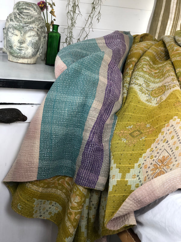 Vintage Kantha Throw
