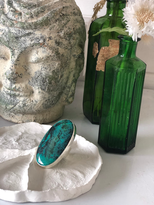 Turquoise sterling silver ring