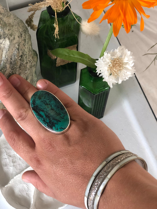 Turquoise sterling silver ring