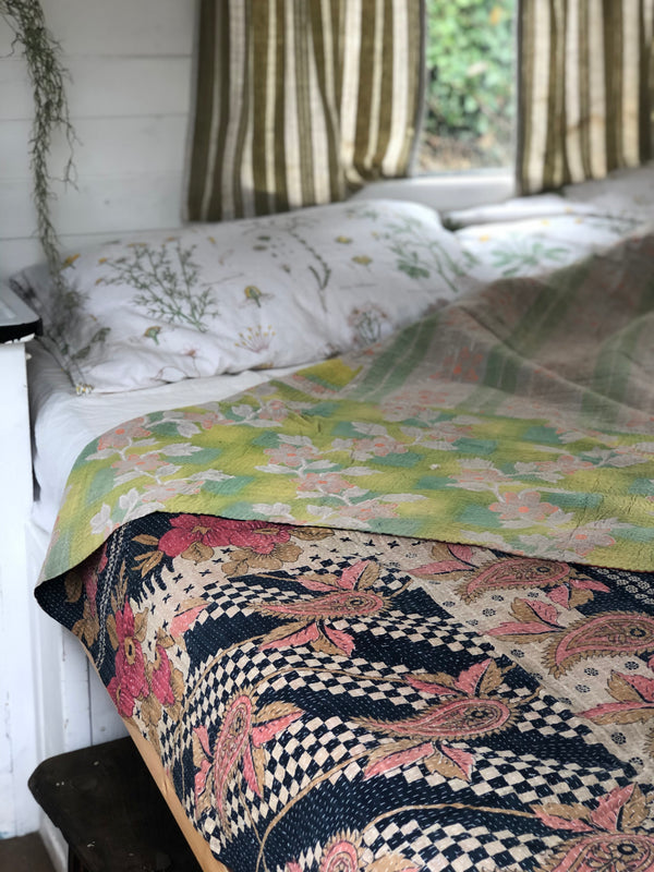 Vintage Kantha Throw