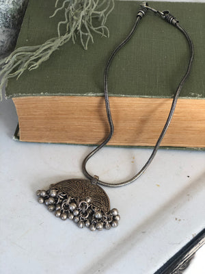 Vintage style Indian charm necklace