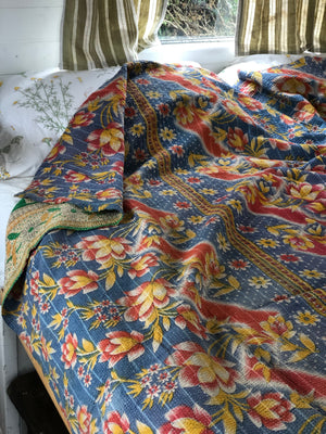 Vintage Kantha Throw
