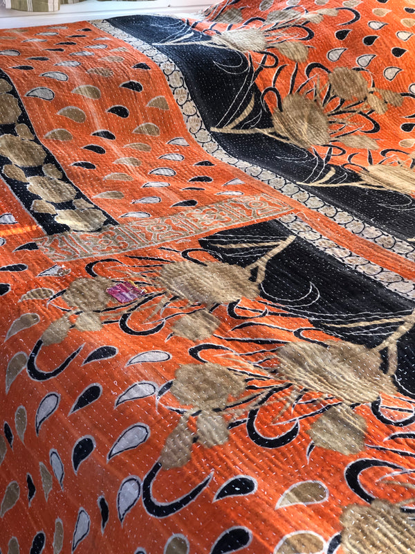 Vintage Kantha Throw
