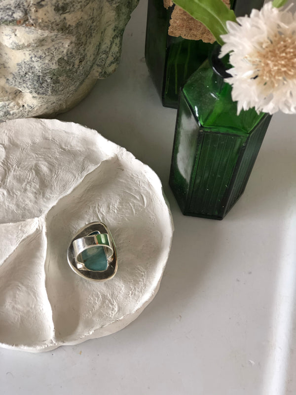 Turquoise sterling silver ring