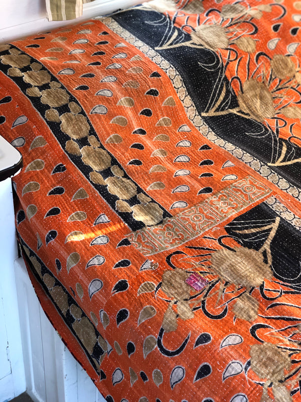 Vintage Kantha Throw