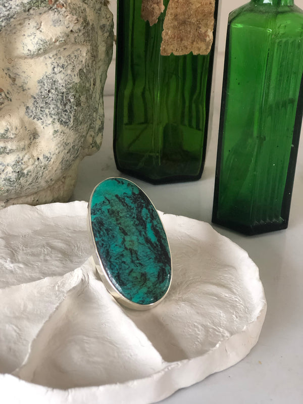 Turquoise sterling silver ring