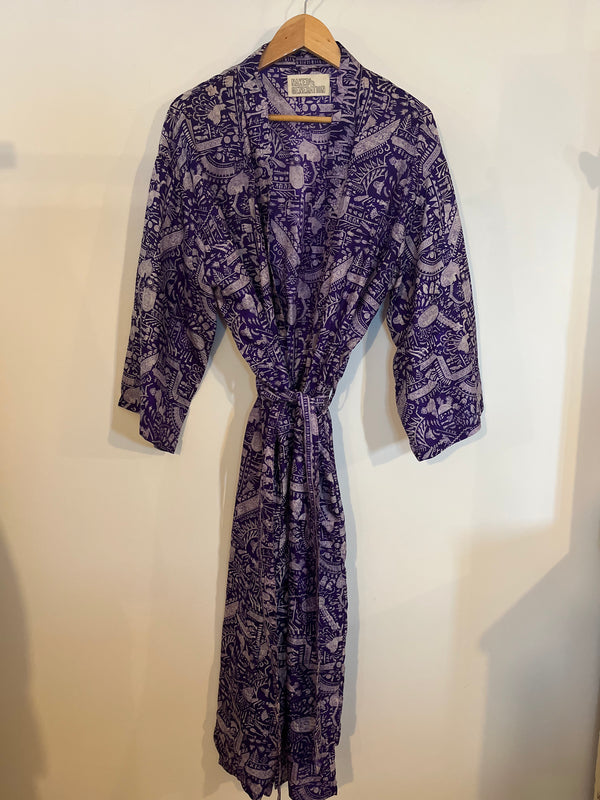 Vintage sari duster