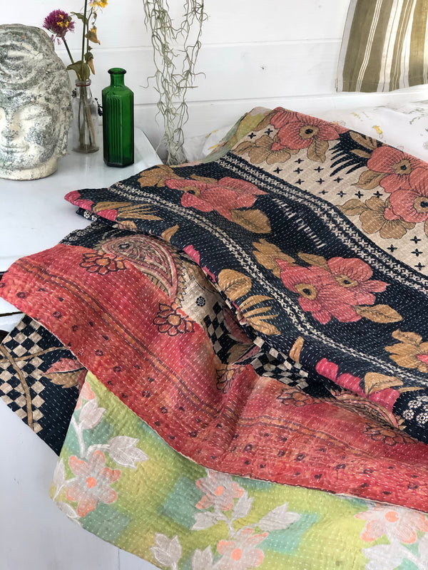 Vintage Kantha Throw