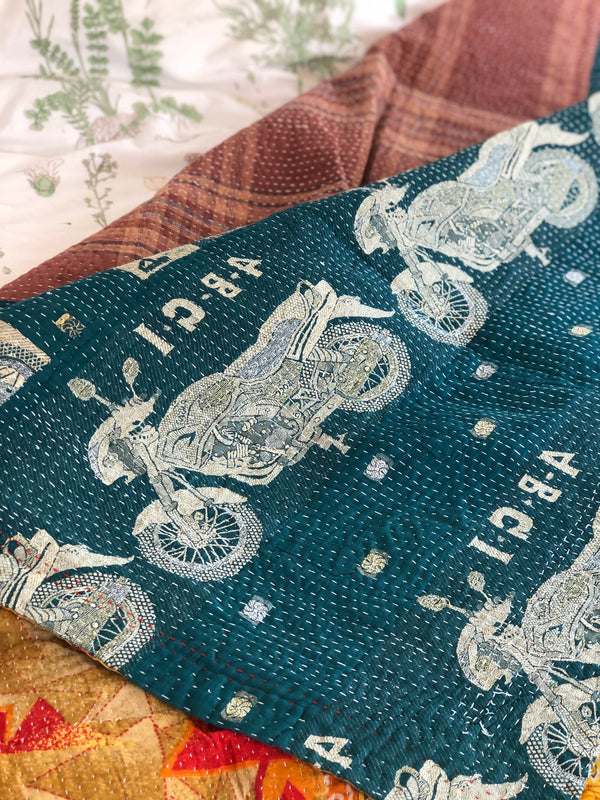 Vintage Kantha Throw