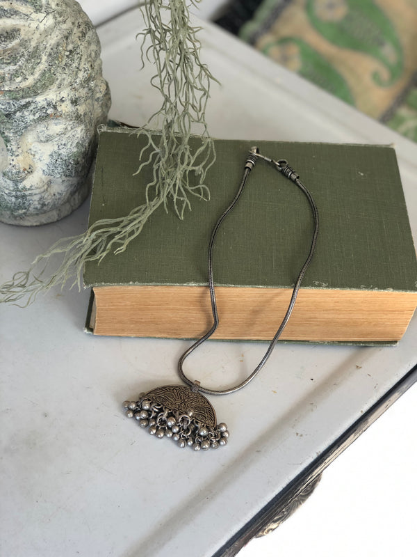 Vintage style Indian charm necklace