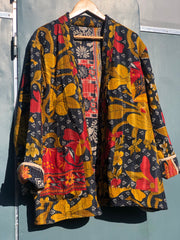Kantha short robe -  x large
