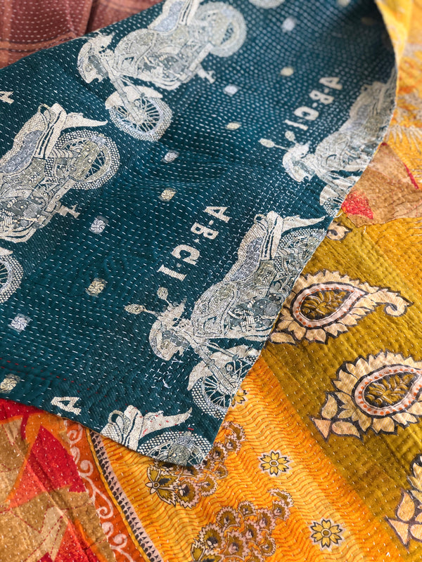 Vintage Kantha Throw