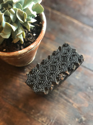 Vintage Indian wooden block