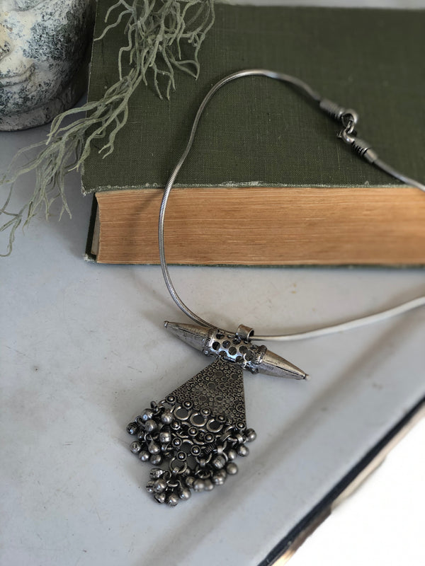 Vintage style Indian charm necklace