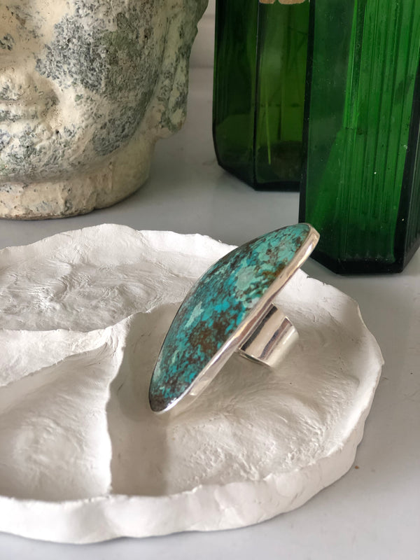 Turquoise sterling silver ring