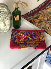 Indian embroidered clutch/pouch bag