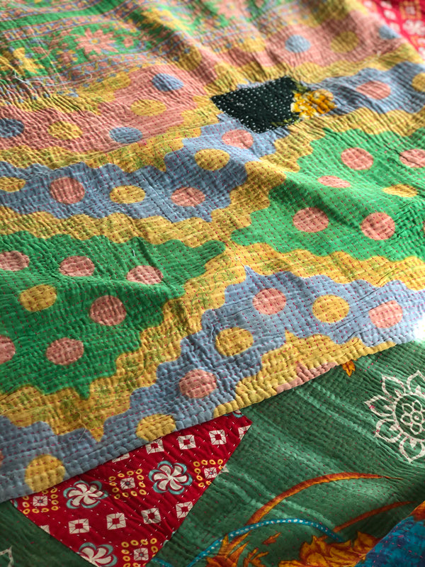 Vintage Kantha Throw
