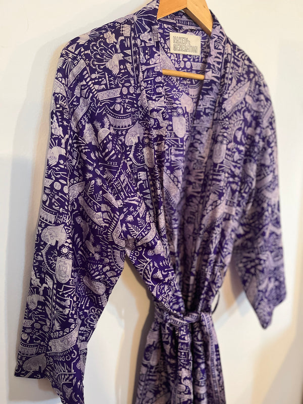 Vintage sari duster