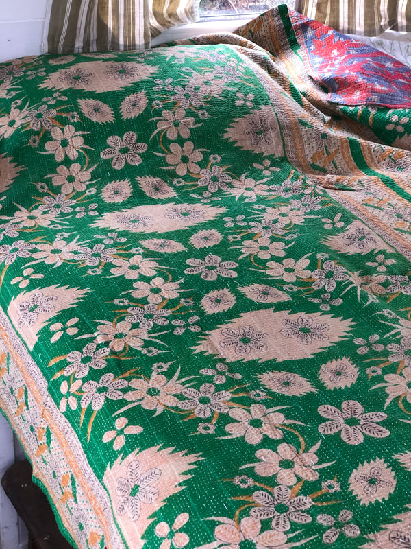Vintage Kantha Throw