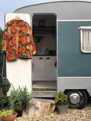Kantha short robe -  x large