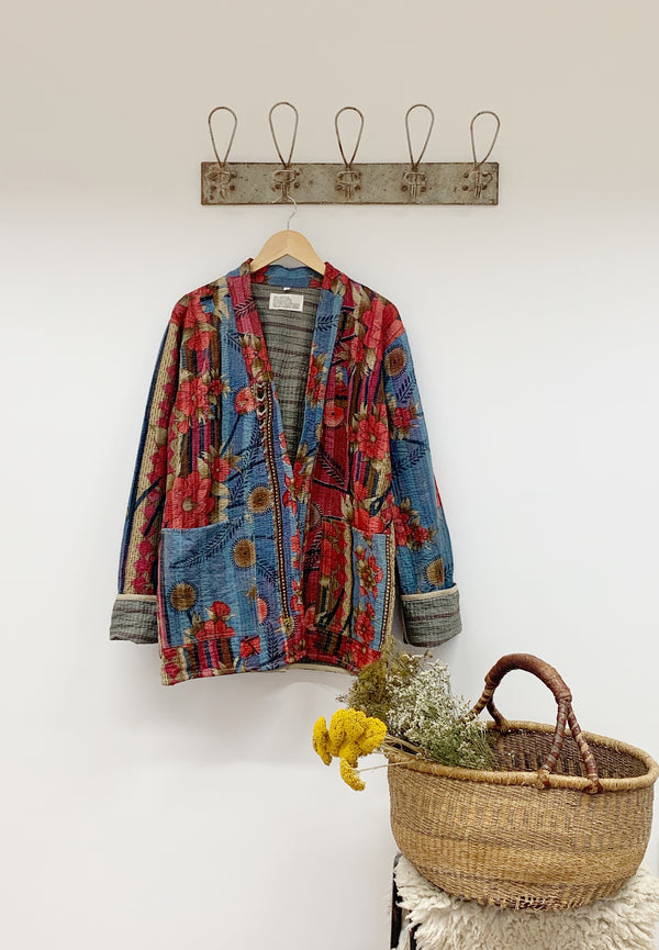 Kantha short robe - X LARGE