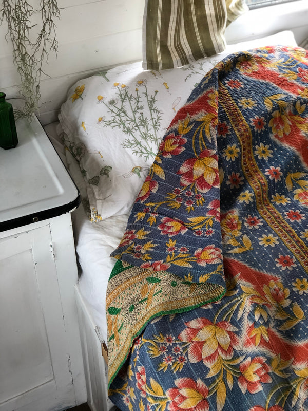 Vintage Kantha Throw