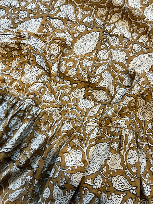 Sample block print Polly dress - S