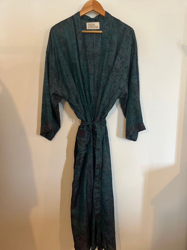 Vintage sari duster