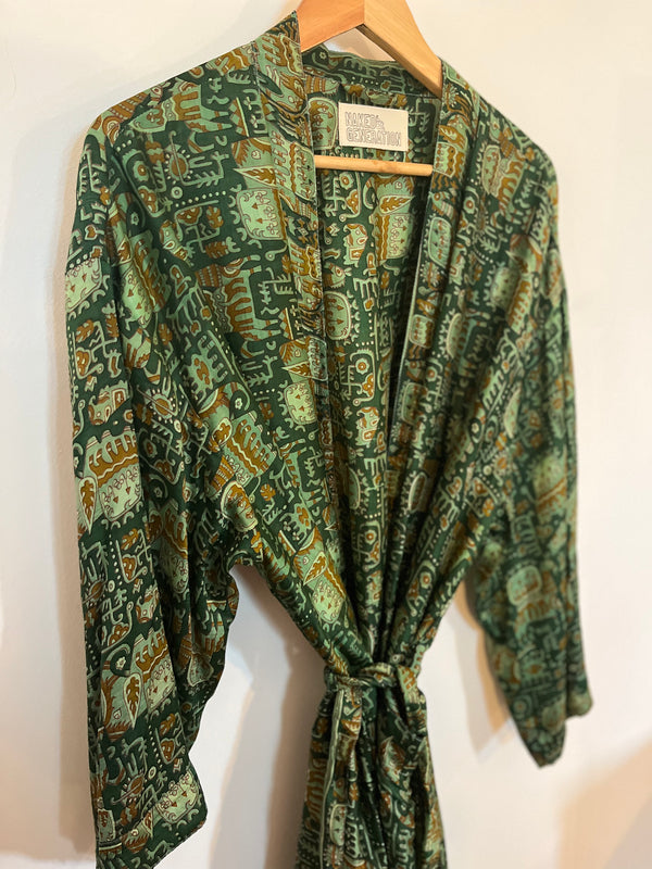 Vintage sari duster