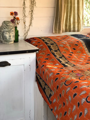 Vintage Kantha Throw