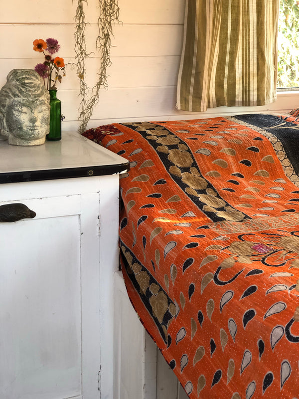 Vintage Kantha Throw