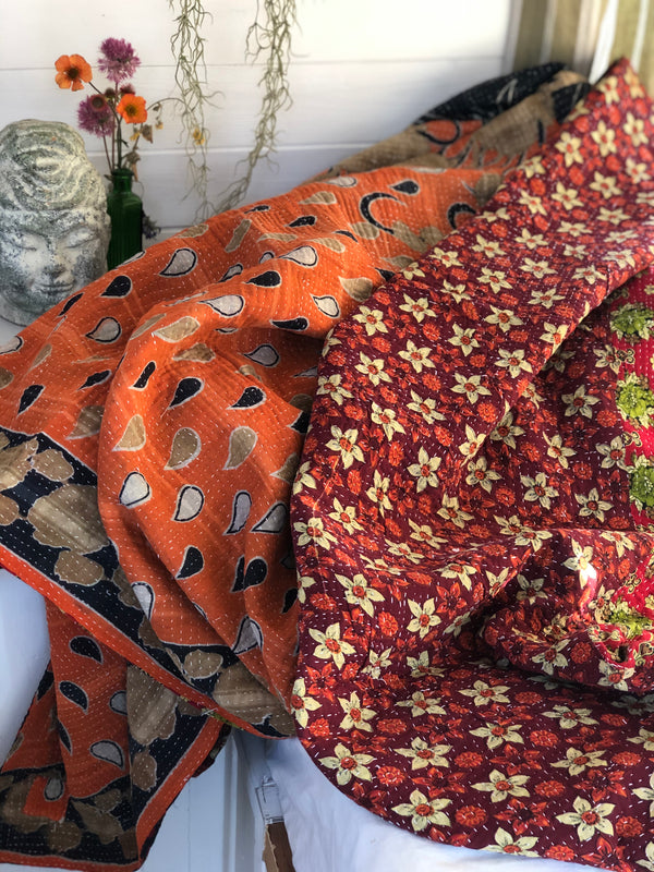 Vintage Kantha Throw