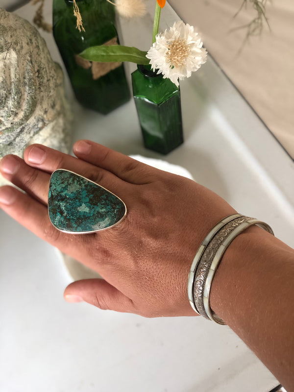 Turquoise sterling silver ring