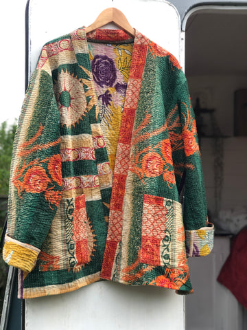 Kantha short robe -  x x large