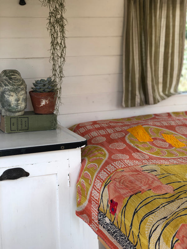 Vintage Kantha Throw