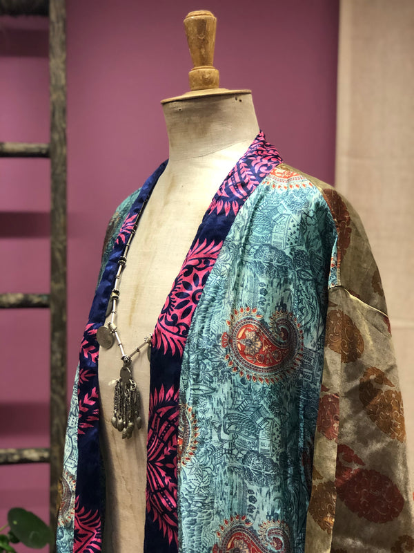 Vintage sari kimono