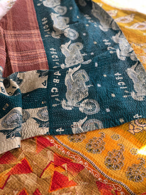 Vintage Kantha Throw