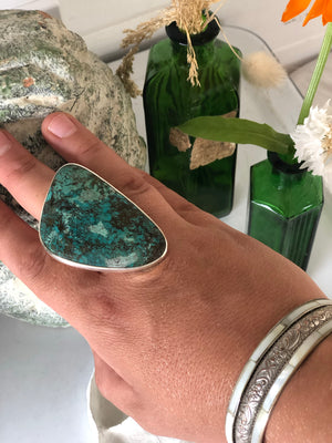 Turquoise sterling silver ring