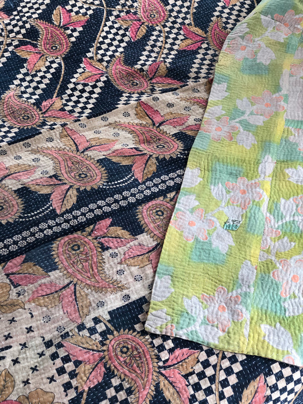 Vintage Kantha Throw