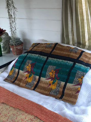 Kantha cushion cover- rectangle