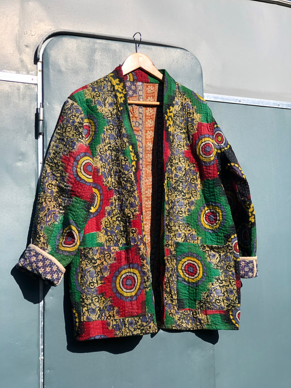 Kantha short robe -  large
