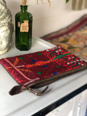 Indian embroidered clutch/pouch bag