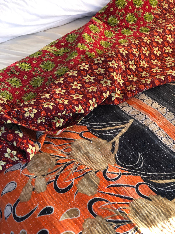 Vintage Kantha Throw
